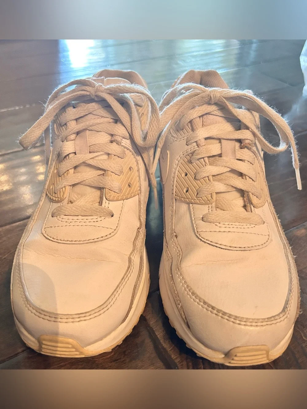 Nike Air Max Youth White Lace-Up Sneakers